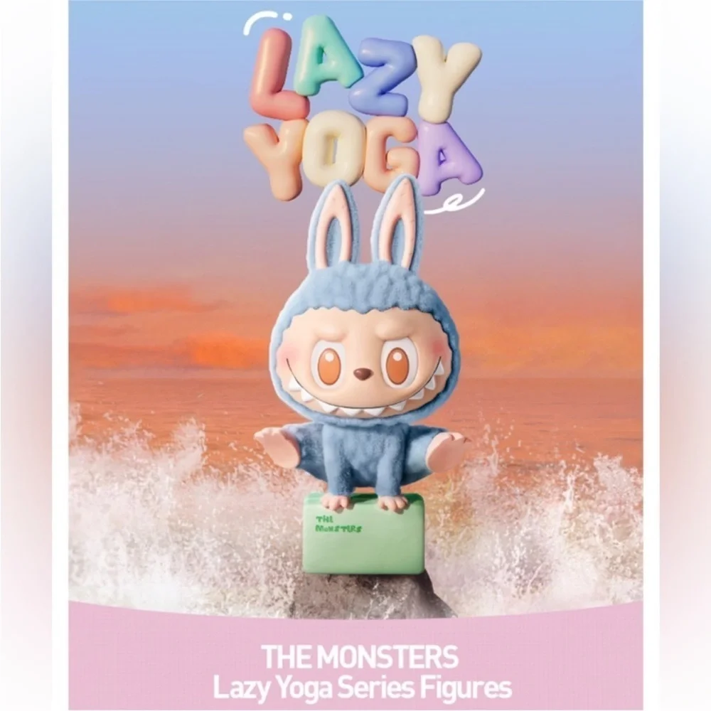THE MONSTERS Pop Mart x How2work Lazy Yoga Figure Confirmed Unopened